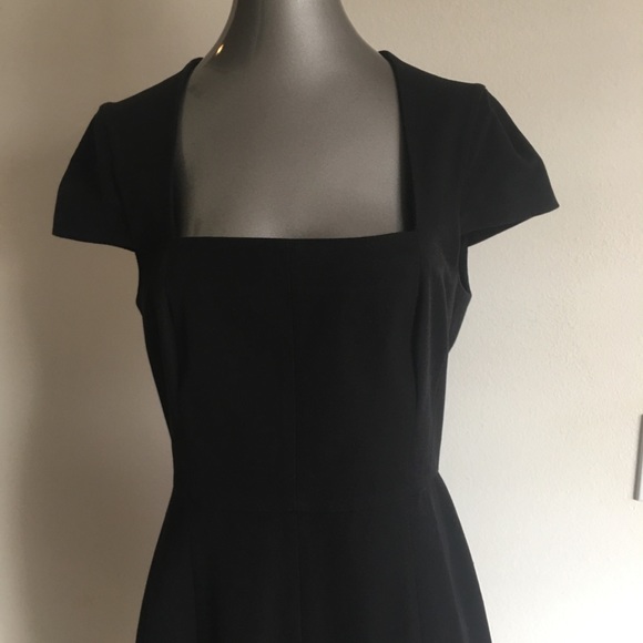 BANANA REPUBLIC square neck black dress EUC - Picture 3 of 8